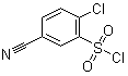 结构式 CAS# 942199-56-6, 2-氯-5-氰基苯磺酰氯