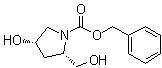 structure of CAS# 942308-58-9, (2S,4S)-1-(Benzyloxycarbonyl)-2-hydroxymethyl-4-hydroxypyrrolidine