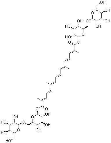 Gardenia yellow molecular structure (CAS 94238-00-3)