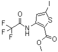结构式 CAS# 942589-44-8, 5-碘-3-[(2,2,2-三氟乙酰基)氨基]噻吩-2-羧酸甲酯