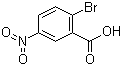 2-溴-5-硝基苯甲酸分子结构 (CAS 943-14-6)