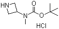 结构式 CAS# 943060-59-1, (杂氮环丁-3-基)(甲基)氨基甲酸叔丁酯盐酸盐