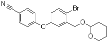4-[4-Bromo-3-[[(tetrahydro-2H-pyran-2-yl)oxy]methyl]phenoxy]benzonitrile molecular structure (CAS 943311-78-2)