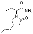 (alphaS)-alpha-Ethyl-2-oxo-4-propyl-1-pyrrolidineacetamide molecular structure (CAS 943986-70-7)