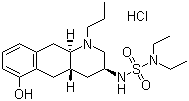 structure of CAS# 94424-50-7, Quinagolide hydrochloride;(3S,4aS,10aR)-3-(Diethylsulfamoylamino)-6-hydroxy-1-propyl-3,4,4a,5,10,10a-hexahydro-2H-benzo[g]quinoline hydrochloride