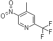 4-Methyl-5-nitro-2-trifluoromethylpyridine molecular structure (CAS 944317-53-7)