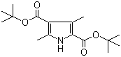 structure of CAS# 94461-44-6, Di-(tert-butyl) 3,5-dimethyl-1H-pyrrole-2,4-dicarboxylate;3,5-Dimethyl-1H-pyrrole-2,4-dicarboxylic acid di-tert-butyl ester