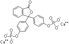 Phenolphthalein diphosphate calcium salt molecular structure (CAS 94465-66-4)