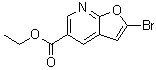 2-Bromofuro[2,3-b]pyridine-5-carboxylic acid ethyl ester molecular structure (CAS 944709-58-4)