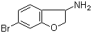 structure of CAS# 944709-63-1, 6-Bromo-2,3-dihydrobenzofuran-3-amine;6-Bromo-2,3-dihydro-3-benzofuranamine