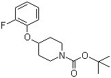 结构式 CAS# 944808-08-6, 4-(2-氟苯氧基)-1-哌啶甲酸叔丁酯