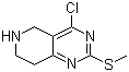 4-氯-5,6,7,8-四氢-2-(甲硫基)吡啶并[4,3-d]嘧啶分子结构 (CAS 944902-03-8)