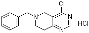 structure of CAS# 944902-64-1, 6-Benzyl-4-chloro-5,6,7,8-tetrahydropyrido[4,3-d]pyrimidine hydrochloride;4-chloro-5,6,7,8-tetrahydropyrido[4,3-d]pyrimidine