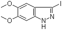 3-Iodo-5,6-dimethoxy-1H-indazole molecular structure (CAS 944904-29-4)
