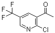 1-[2-氯-5-(三氟甲基)-3-吡啶基]乙酮分子结构 (CAS 944904-73-8)