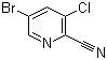5-Bromo-3-chloropyridine-2-carbonitrile molecular structure (CAS 945557-04-0)