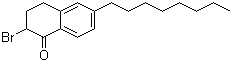 structure of CAS# 945632-77-9, 2-Bromo-3,4-dihydro-6-octyl-1(2H)-naphthalenone