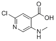 2-Chloro-5-(methylamino)isonicotinic acid molecular structure (CAS 945737-64-4)