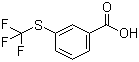 3-(Trifluoromethylthio)benzoic acid molecular structure (CAS 946-65-6)