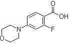 结构式 CAS# 946598-40-9, 2-氟-4-(4-吗啉基)苯甲酸