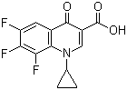 结构式 CAS# 94695-52-0, 1-环丙基-6,7,8-三氟-4-氧代-1,4-二氢喹啉-3-羧酸