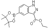 Ethyl 5-(4,4,5,5-tetramethyl-1,3,2-dioxaborolan-2-yl)-1H-indazole-3-carboxylate molecular structure (CAS 947191-19-7)