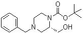 tert-Butyl (2S)-4-benzyl-2-(hydroxymethyl)piperazine-1-carboxylate molecular structure (CAS 947275-34-5)
