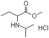 2-[(1-Methylethyl)amino]butanoic acid methyl ester hydrochloride molecular structure (CAS 947586-41-6)