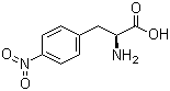 structure of CAS# 949-99-5, 4-Nitro-3-phenyl-L-alanine;2-Amino-3-(4-nitrophenyl)propanoic acid