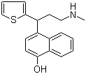 4-[3-(Methylamino)-1-(2-thienyl)propyl]-1-naphthalenol molecular structure (CAS 949095-98-1)