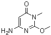 6-Amino-2-methoxy-3-methyl-4(3H)-pyrimidinone molecular structure (CAS 94940-32-6)