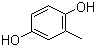 structure of CAS# 95-71-6, 2-Methylhydroquinone;2,5-Dihydroxytoluene; 2-Methyl-1,4-benzenediol; Toluhydroquinone; THQ