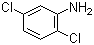 structure of CAS# 95-82-9, 2,5-Dichloroaniline;C.I. 37010; 2-Amino-1,4-dichlorobenzene
