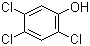 2,4,5-三氯苯酚分子结构 (CAS 95-95-4)