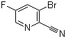 结构式 CAS# 950670-18-5, 3-溴-5-氟-2-吡啶甲腈