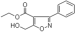 结构式 CAS# 95104-44-2, 5-(羟基甲基)-3-苯基-4-异恶唑羧酸乙酯