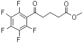 2,3,4,5,6-Pentafluoro-delta-oxo-benzenepentanoic acid methyl ester molecular structure (CAS 95123-21-0)