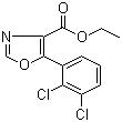 Ethyl 5-(2,3-dichlorophenyl)oxazole-4-carboxylate molecular structure (CAS 951885-31-7)
