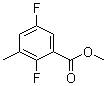 structure of CAS# 952479-99-1, Methyl 2,5-difluoro-3-methylbenzoate;2,5-Difluoro-3-methylbenzoic acid methyl ester