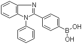结构式 CAS# 952514-79-3, 4-(1-苯基-1H-苯并咪唑-2-基)苯硼酸