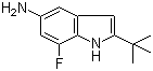 2-(叔丁基)-7-氟-1H-吲哚-5-胺分子结构 (CAS 952664-95-8)