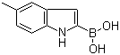 B-(5-Methyl-1H-indol-2-yl)boronic acid molecular structure (CAS 953411-08-0)