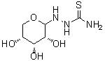 2-D-核吡喃糖基肼基硫代甲酰胺分子结构 (CAS 95352-77-5)