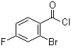 2-Bromo-4-fluorobenzoyl chloride molecular structure (CAS 95383-36-1)