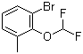 structure of CAS# 954236-08-9, 1-Bromo-2-(difluoromethoxy)-3-methylbenzene