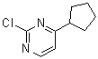 2-氯-4-环戊基嘧啶分子结构 (CAS 954237-28-6)