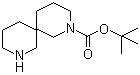 结构式 CAS# 954240-14-3, 2,8-二氮杂螺[5.5]十一烷-2-羧酸叔丁酯