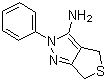 2-苯基-2,6-二氢-4H-噻吩并[3,4-c]吡唑-3-胺分子结构 (CAS 95469-88-8)