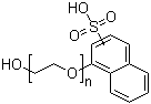 alpha-(磺基-1-萘基)-omega-羟基-聚乙二醇分子结构 (CAS 95482-17-0)