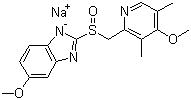 Omeprazole sodium molecular structure (CAS 95510-70-6)